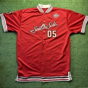 Vintage FUBU City Series Jersey South Side 05 90's Hip Hop Red Size 2XL